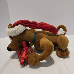 Vintage 1998 Scooby Doo Plush Christmas Present Cartoon Network 12"